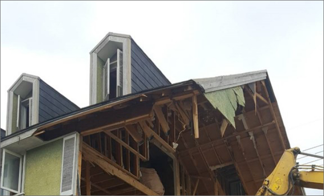 解体工事の着工